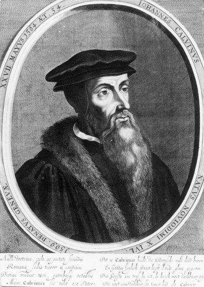 John Calvin (1509-64) by English School